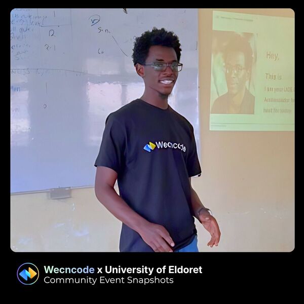 James Mukuvi Ngandu with peers at a hackathon